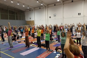 den s jógou v Ostravě 2019, cvičení 1